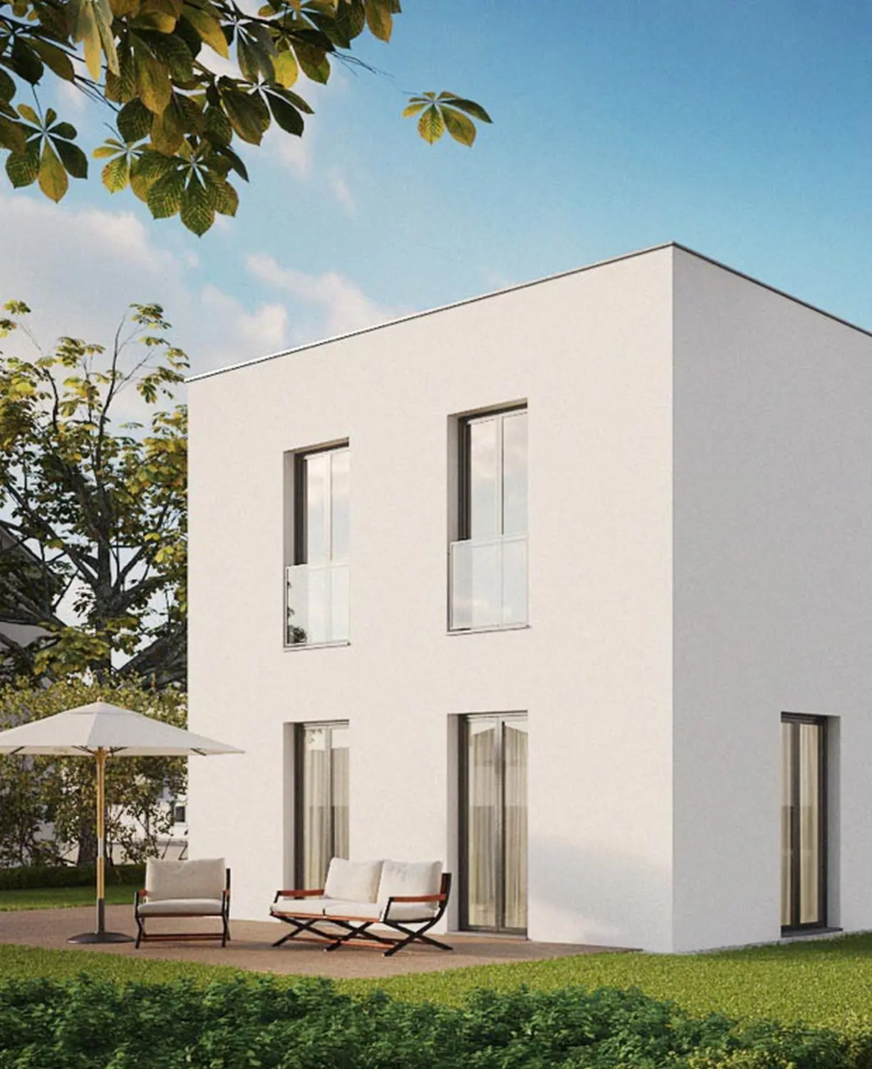 Sam Haus – modularer Hausbau - Haus mit Garten